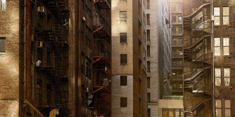 四季更替的窗前树